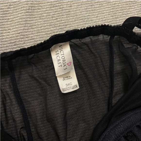 90s Vintage Victoria’s Secret Black mesh body suit corset - Picture 5 of 5